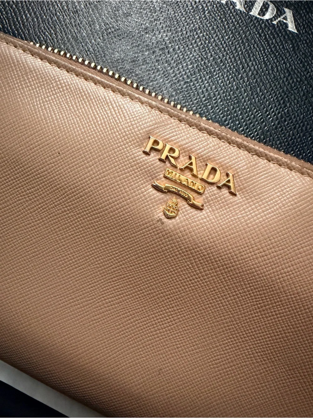 Prada Wallet blush pink nude